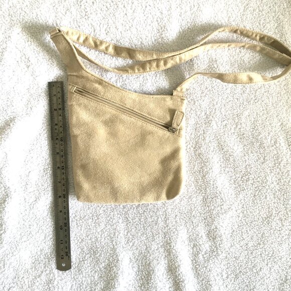 Milano beige suede handbag - Picture 2 of 3